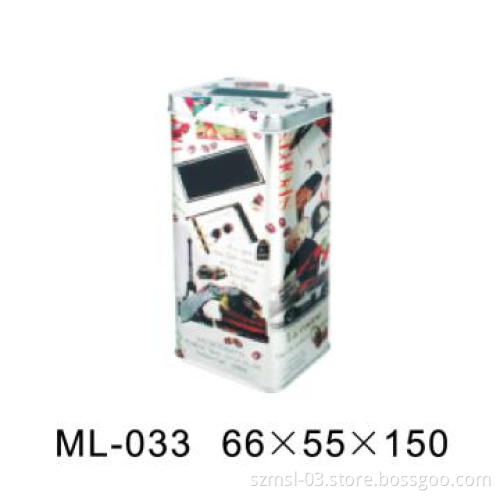 rectangular tin box, tin can, tin containers